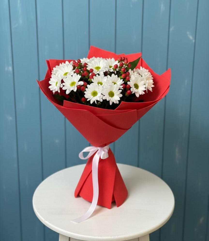 Букет цветов из: Хризантемы в Новобурейский