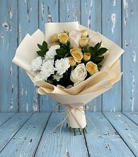 Букет цветов из:  Розы и Хризантемы в Новобурейский