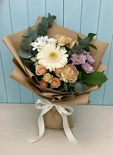 Букет цветов из:  Герберы и Хризантемы #REPLACE_PRED# Новобурейский