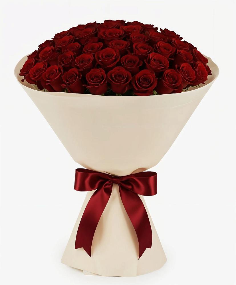 Букет 101 Бордовая роза Блэк Бакарра в Новобурейский